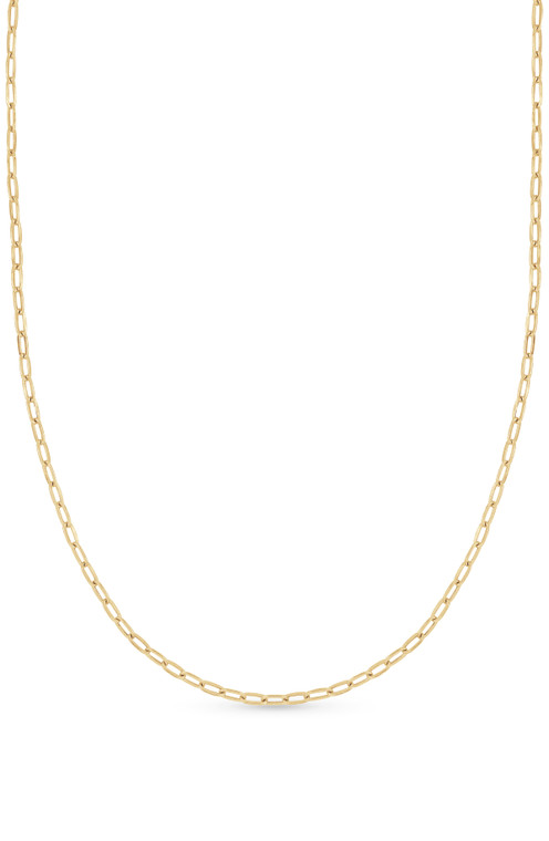 14K Yellow Gold Men's 2.3mm Link Chain Necklace
