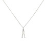 DIAMOND INITIAL NECKLACE WG