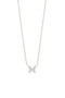 18K WHITE GOLD AND DIAMOND BUTTERFLY PENDANT NECKLACE
