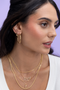 14K  TEXTURED HOOP EARRINGS