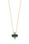 BLC LONDON BLUE TOPAZ PENDANT NECKLACE