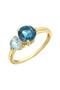 LONDON BLUE TOPAZ STACKABLE RING