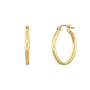 14K GOLD 15MM HOOPS