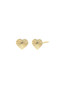 BLG 14K HEART STUDS