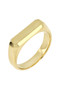 MEN'S 14K GOLD DEFINED SIGNET RING