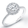 THIN ROUND PAVE HALO RING