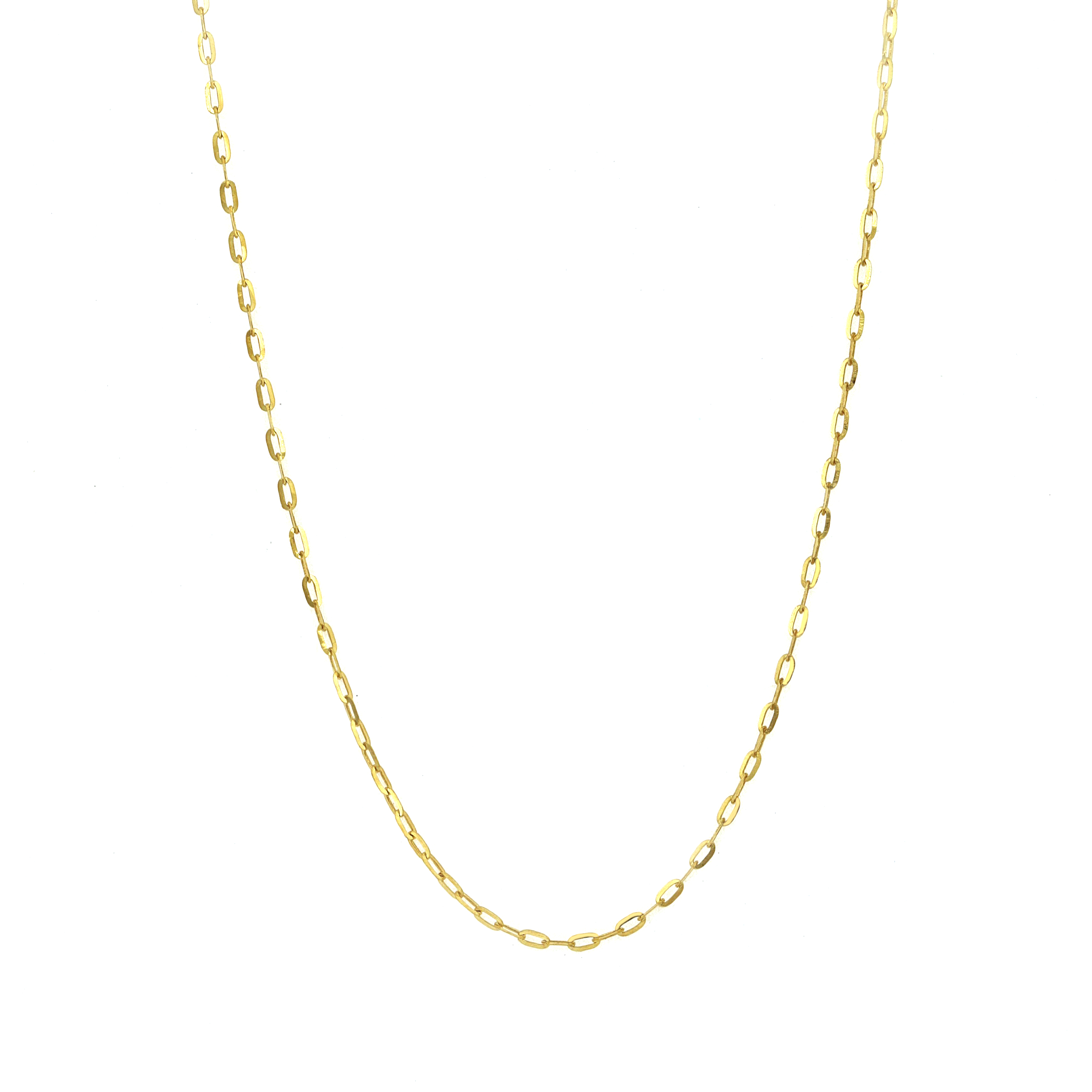 14K Yellow Gold Mini Chain Link Necklace
