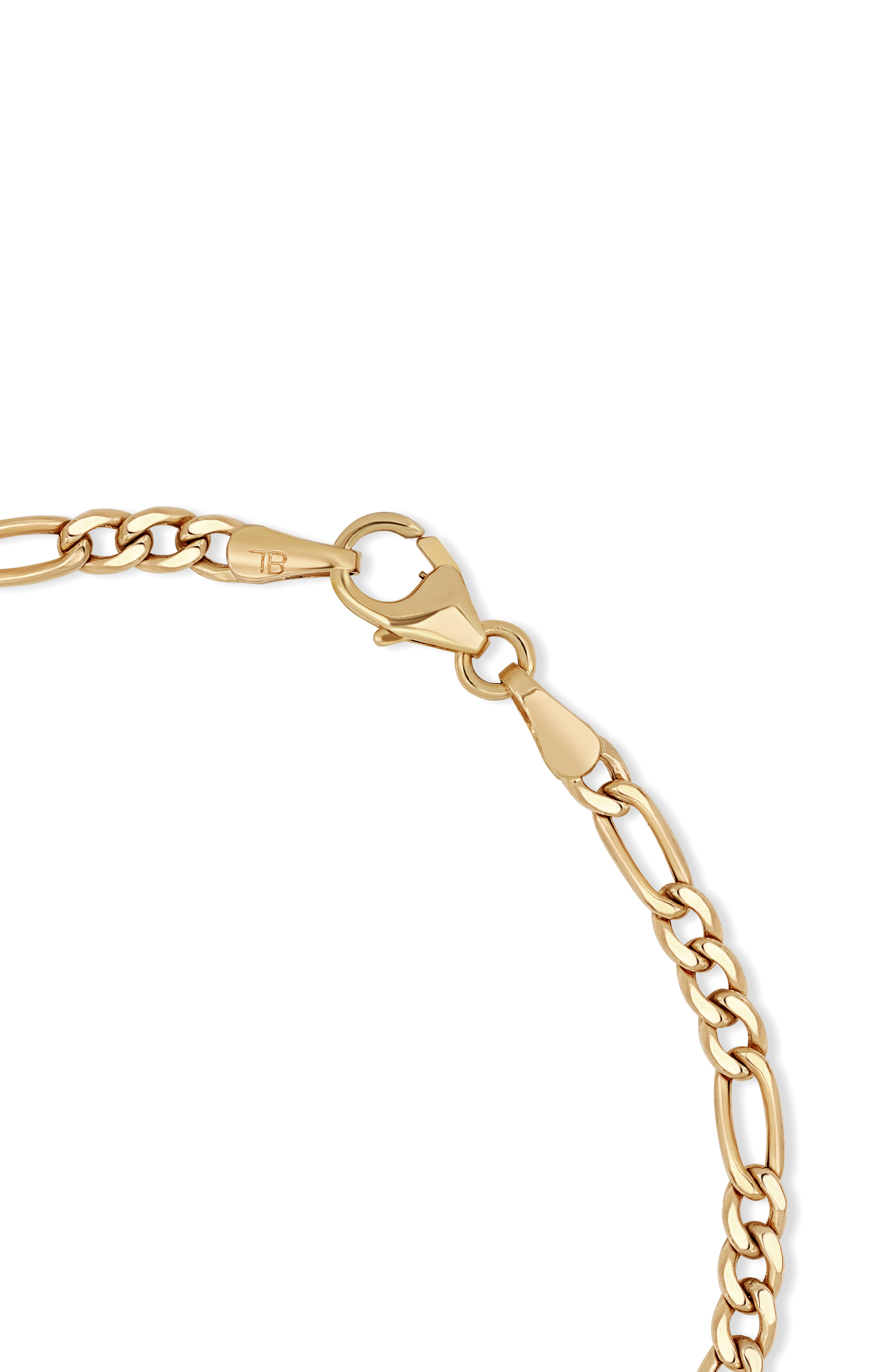 14K Yellow Gold Figaro Chain Bracelet