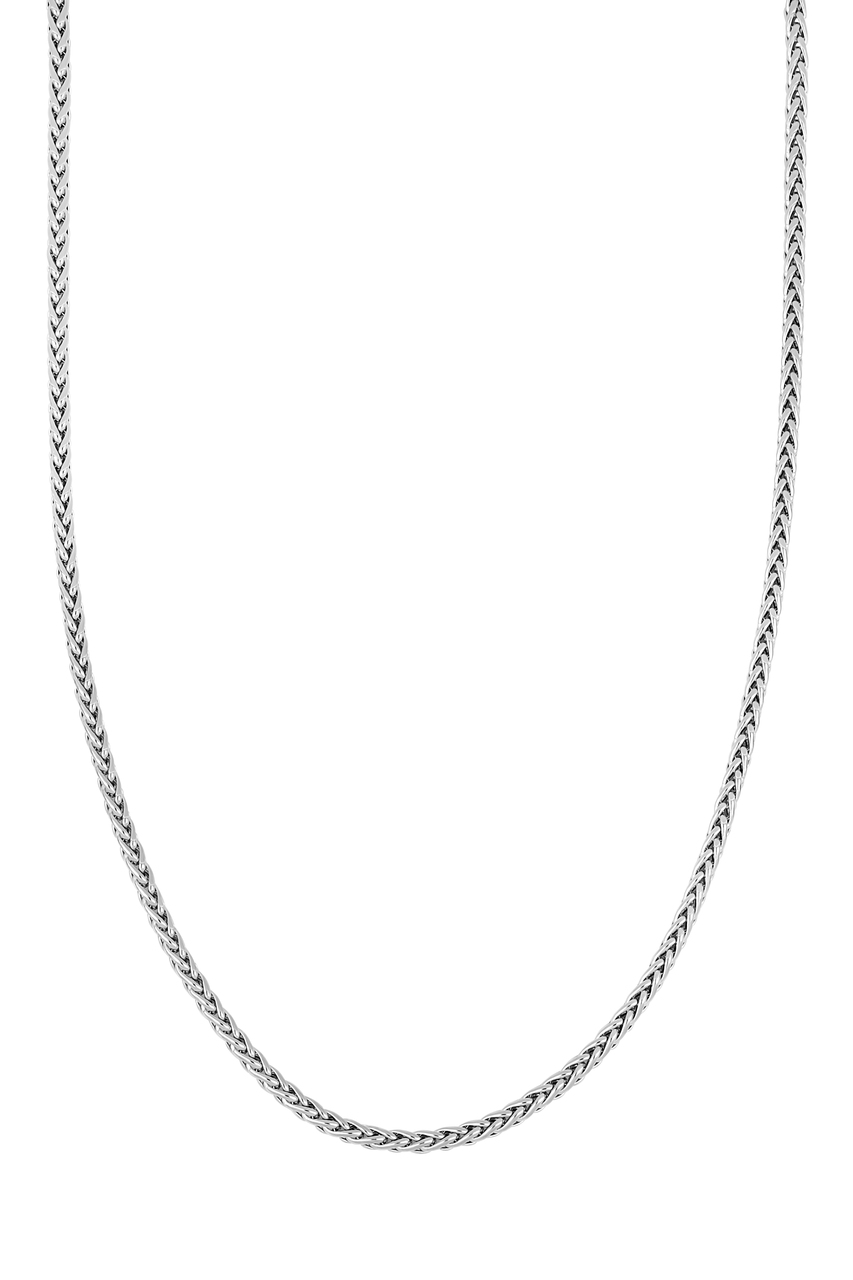 ネックレス BUNNEY 18k white gold chain necklace 14K White Gold Bony Levy Men's Wheat Chain Necklace