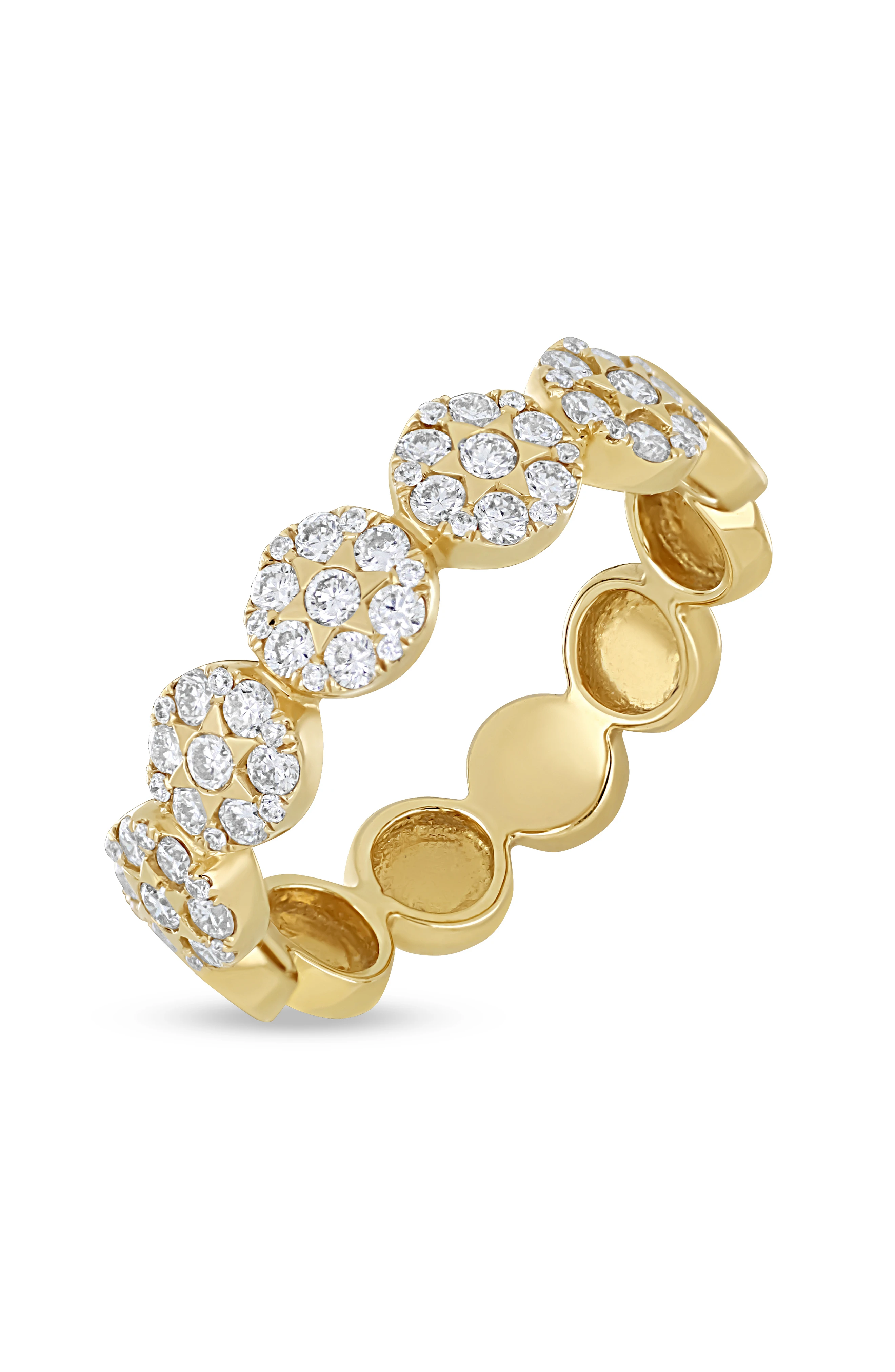 18K Yellow Gold Natural Diamond Mika Exceptional Statement Ring