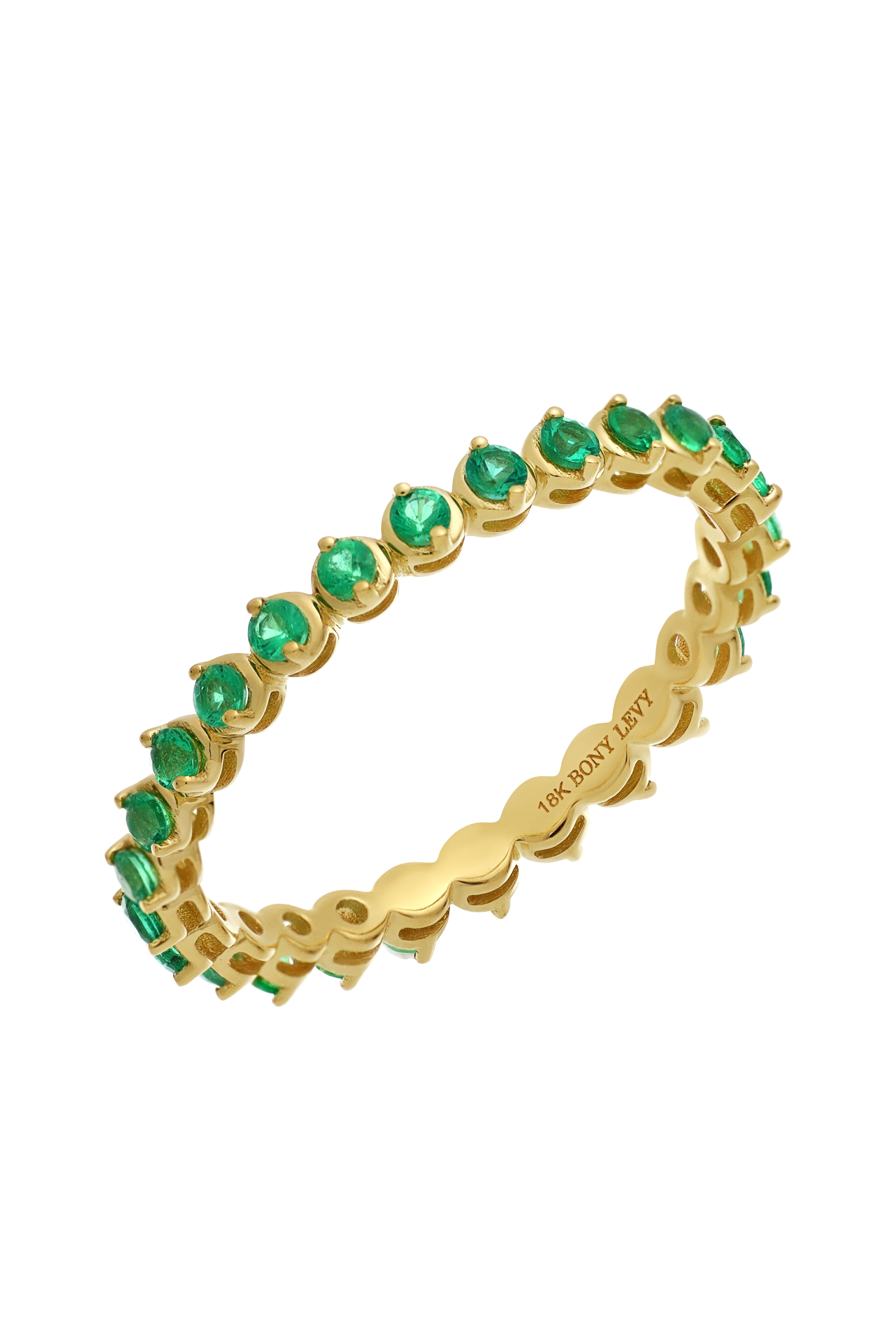 EL MAR EMERALD ETERNITY RING - Bony Levy