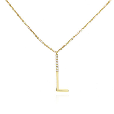 Bony Levy 18k Gold Pavé Diamond Initial Pendant Necklace | Nordstrom | Initial  pendant necklace, White gold pendant necklace, Diamond