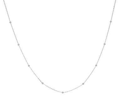 14k Gold Beads by Yard Necklace, Bead Chain Necklace, 14K Solid