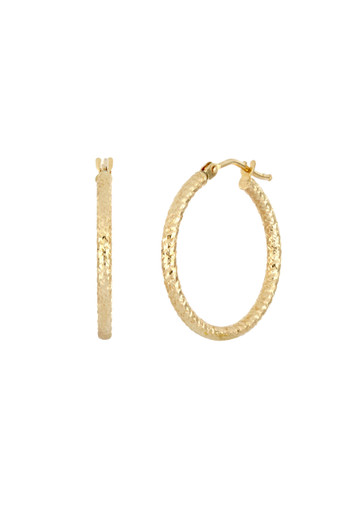 GOLD HOOP EARRINGS - Bony Levy