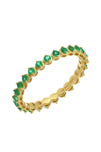 EL MAR EMERALD ETERNITY RING - Bony Levy