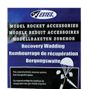 Recovery Wadding Accessory for Flying Model Rockets - Estes 302274