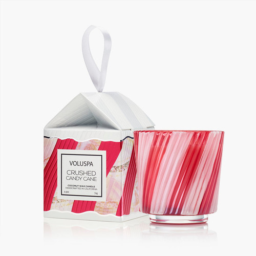 CRUSHED CANDY CANE ORNAMENT