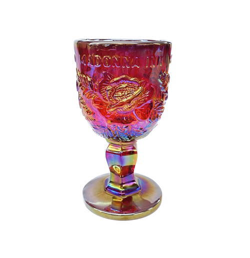RUBY LUSTER GOBLET