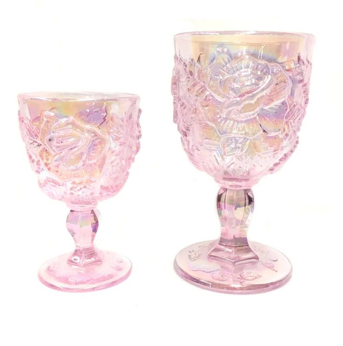 PINK LUSTER GOBLET