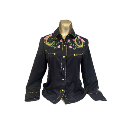 LADIES MADONNA INN SIGNATURE STAGECOACH WESTERN SHIRT