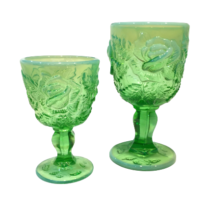 GREEN OPAL GOBLET