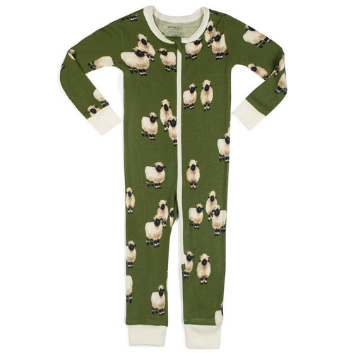 Valais Sheep Bamboo Zipper Pajama