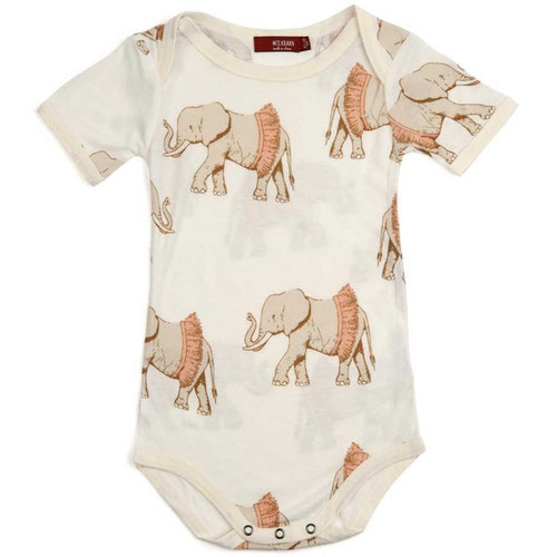 Tutu Elephant Bamboo Short Sleeve One Piece