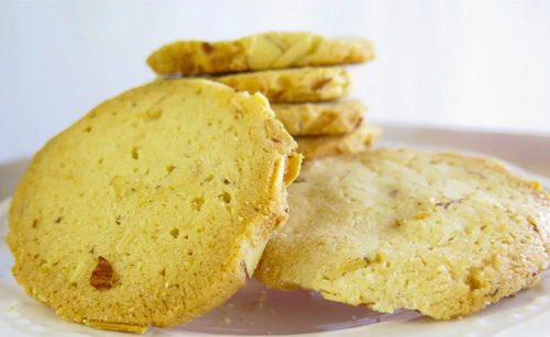 ONE DOZEN ALMOND COOKIES