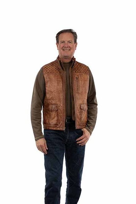 VEST W/HERRINGBONE
