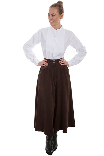 SUEDE SPLIT SKIRT