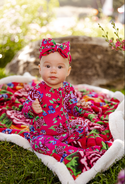CARPET PRINT CONVERTIBLE ONESIE
