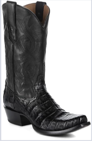 CAIMAN EMBD NARROW SQ TOE