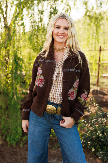 NANA'S ROSE GARDEN SWEATER