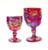 RUBY LUSTER GOBLET