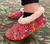MADONNA INN CARPET PRINT FUZZY FEET SLIPPERS