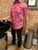 MADONNA INN CARPET PRINT MEN'S SHORT SLEEVE DRESS SHIRT