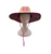MADONNA INN CARPET PRINT STRAW HAT