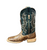 MEN'S OSTRICH EMB WIDE SQUARE TOE