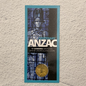 2015 $1 ANZAC C Canberra Mintmark Coin 2015 $1 ANZAC C Canberra Mintmark Coin