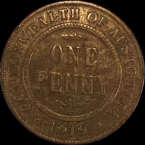 1919 Australian Penny Grade: F12 #0277