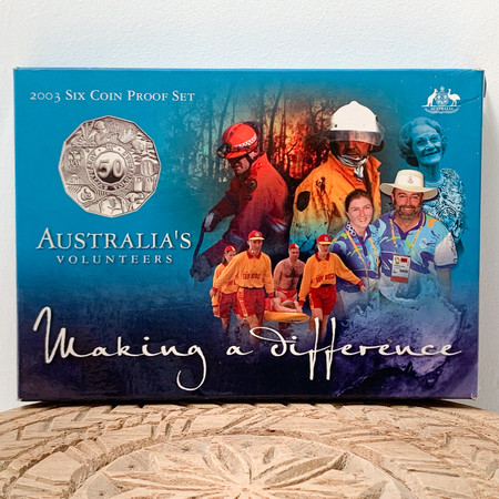 2003 Proof Coin Set- Australia's Volunteers