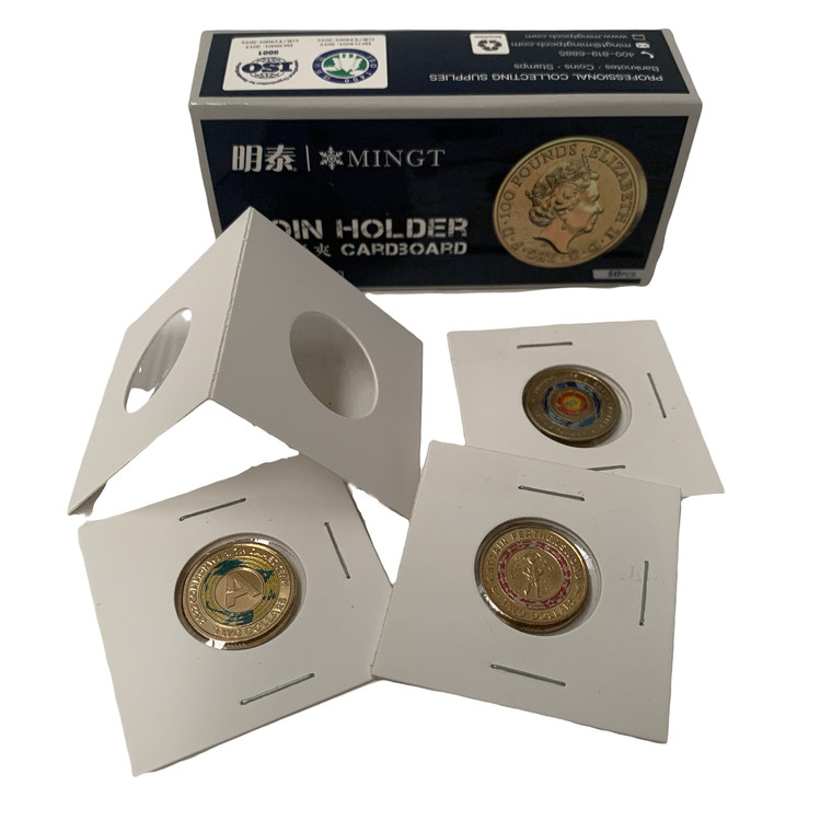 Cardboard Coin Holder 23mm