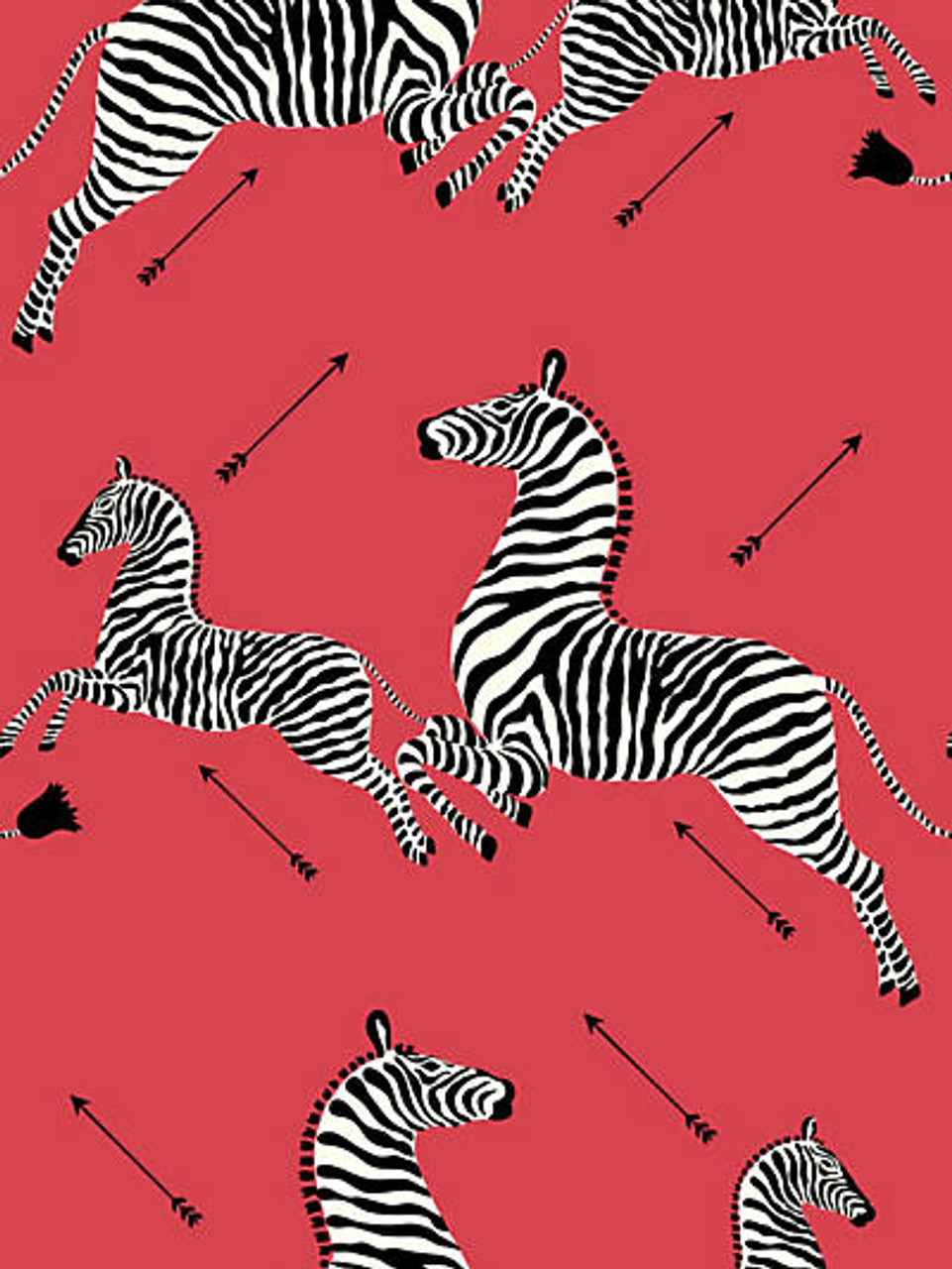 red zebra wallpaper