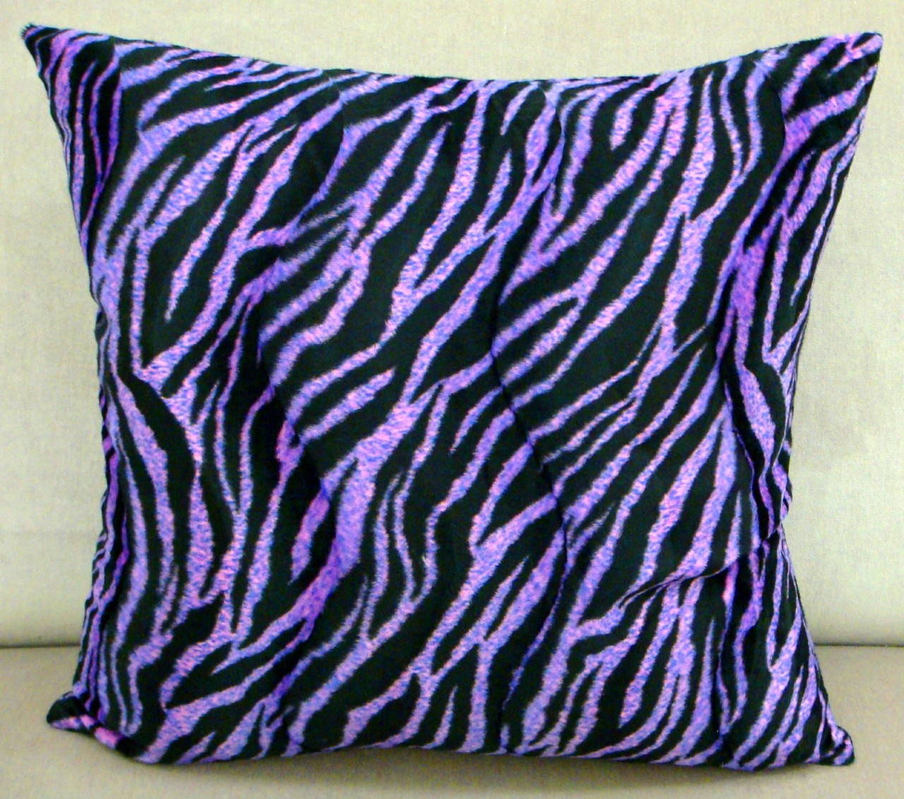 Zebra Throw Pillow Black And Pink