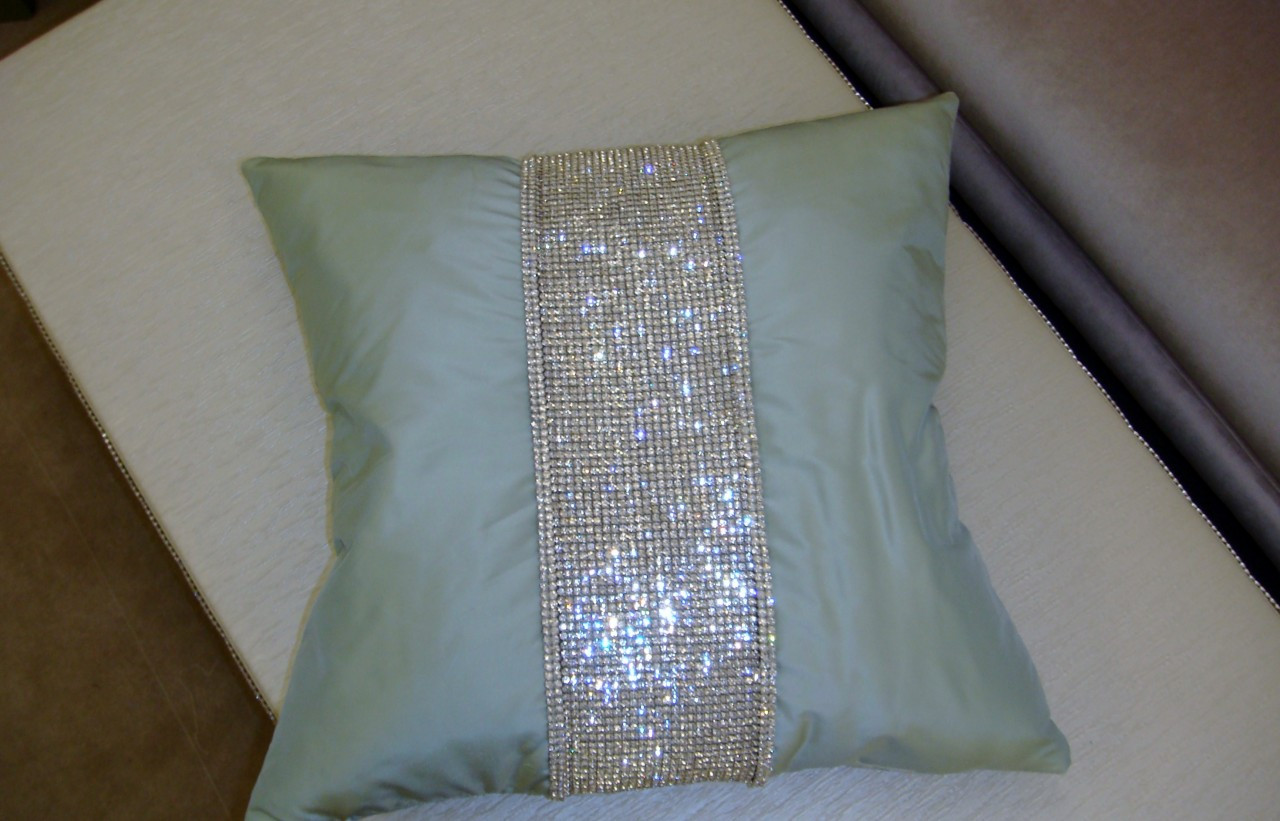 bling throw pillows