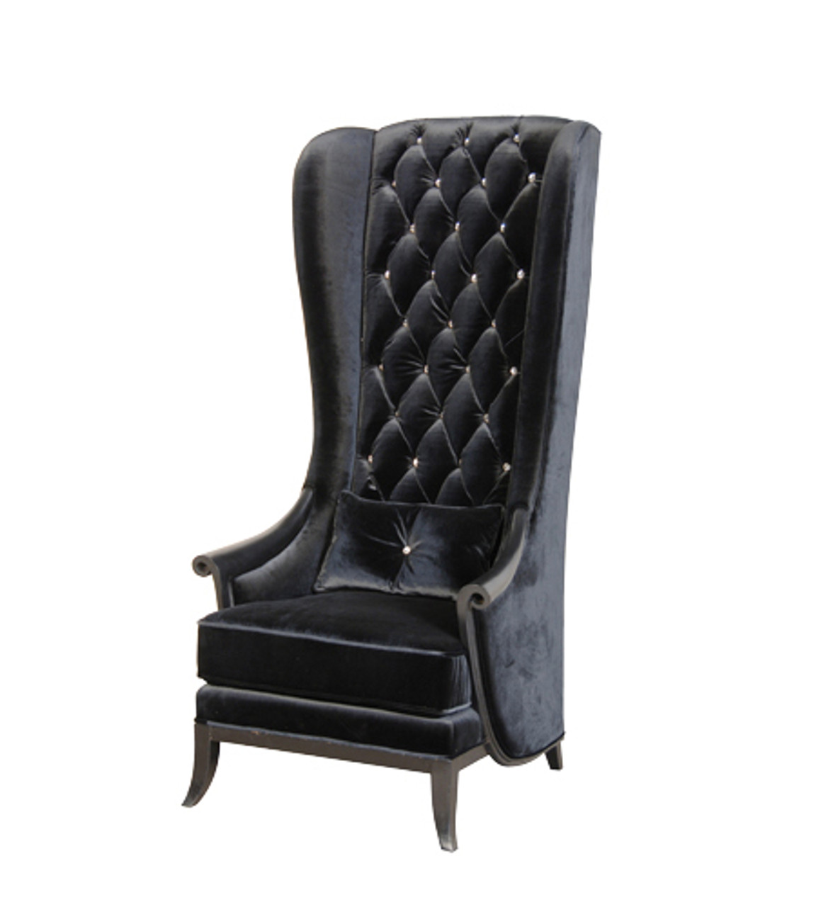 velvet tall chair