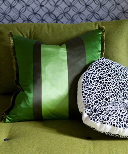 Dukala Throw Pillow in Color Lime