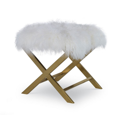 BUFFY STOOL,  White