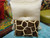 Animal Print Throw Pillows, Giraffe Bling Boudoir, Gold & Brown 12 X 10