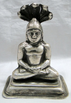 Jain Jainism Parshvanatha statue Vintage 925 silver lord Parshvanatha -11772